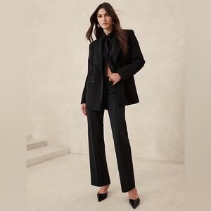 Banana Republic Logan Bootcut-Straight Wool-Blend Pant NWT